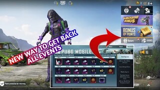 How To Get Back All Events in PUBG Kr Old Account | New Solution for Events Problem PUBG Kr