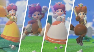 Super Mario 3D World - All Daisy Power-Ups