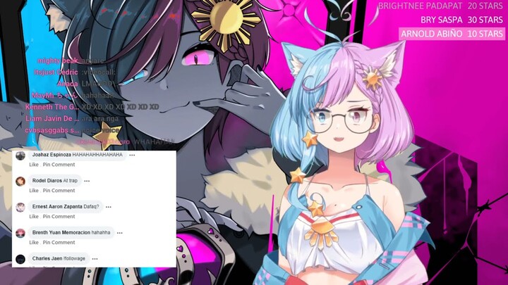 this cat girl vtuber forgot to turn on his voice changer