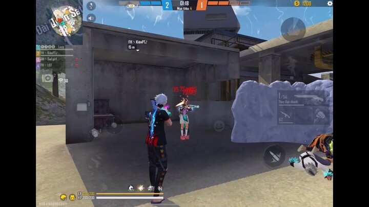 [Highlight Free Fire] Xử lý team 4 Nhanh gọn Dứt khoát 🔥 🇻🇳