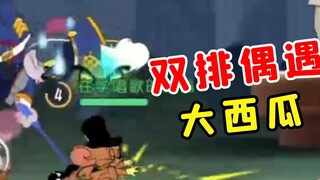 Game mobile Tom and Jerry: Xếp hàng đôi gặp quả dưa hấu to, quá phản cảm