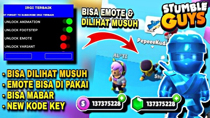 UPDATE! STUMBLE GUYS MOD EMOTE BISA DI PAKAI! BISA MABAR, UNLOCK SKIN,SKIN BISA DILIHAT MUSUH! V0.38