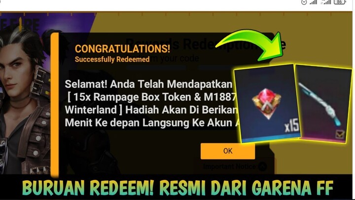 8 KODE REDEEM FREE FIRE TERBARU HARI INI 17 JUNI 2022 | KODE REDEEM RAMPAGE BOX TOKEN & SG WINTERLAN