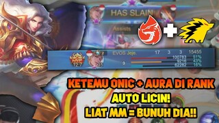 PAKE LANCELOT KETEMU ONIC DAN AURA DI RANK ! TOP 1 GLOBAL LANCELOT DI UJI !! - Mobile Legends