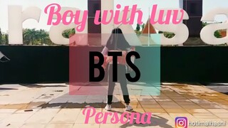 full cover dance boy with luv bts with halsey in public | hijab dance cover