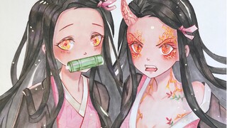 [Gambar]Nezuko Demon Slayer yang Digambar Dengan Spidol