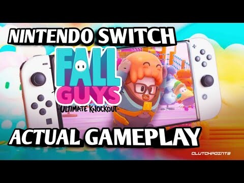 FALL GUYS NINTENDO SWITCH ACTUAL GAMEPLAY