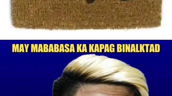 Nabasa mo ba ang "GO AWAY" nung binaliktad mo?
