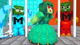 Monster School :  Zombie  x Squid Game Doll Hot and Cold - Minecraft Animation