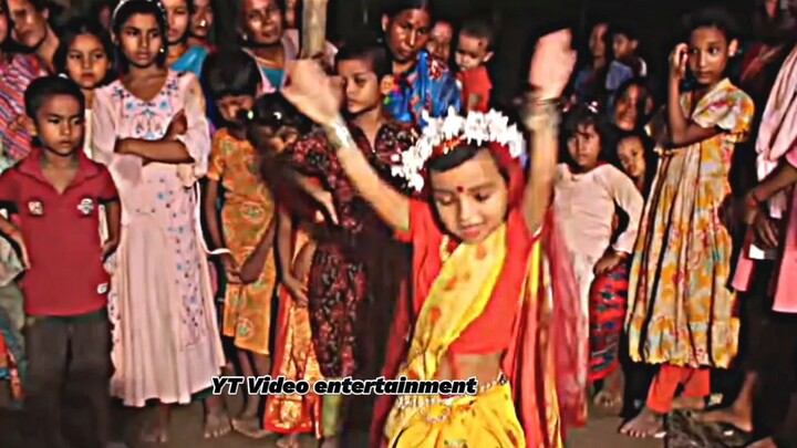 small gril vllage dance ছোট মেয়ের নাচ #vairal foryou page