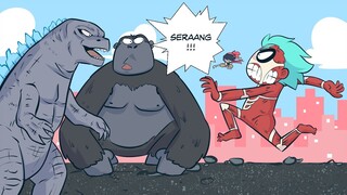 GODZILLA KONG VS ULTRAMAN OCONG PART4 DIBANTU TITAN