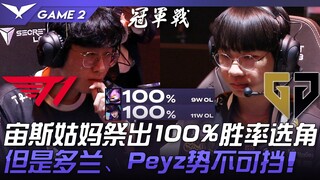 T1 ปะทะ GEN: ป้าซุสเลือกผู้เล่นที่มีอัตราชนะ 100%! แต่โดแลนและเพย์ซก็ไม่มีใครหยุดได้...! เกมที่ 2 | 