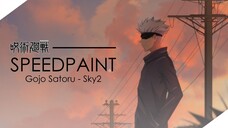 Gojo Satoru - Sky2 (Speedpaint Drawing)