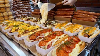How to make delicious hot dogs | bulgogi, cheese, pizza hog dogs - Korean food