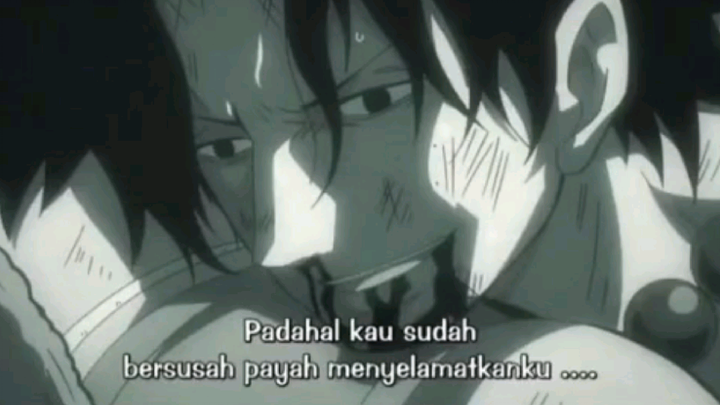 momen sedih luffy kematian hiken no ace