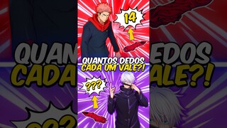 Quantos Dedos de Sukuna cada Personagem Vale? 🤔🔥