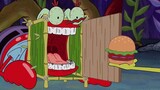 Everyone was in trouble, and there was only one Krabby Patty left. Everyone worked hard to eat it!
