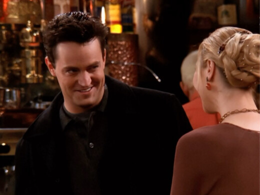 Phoebe’s textbook-style flirting clearly had Chandler thoroughly enjoying it.