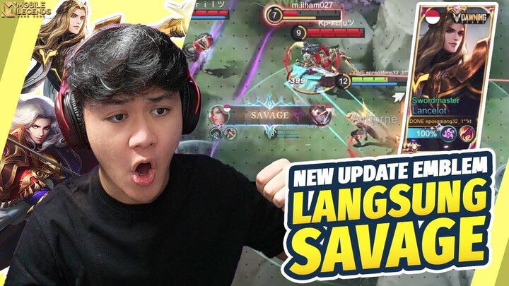 LANCELOT NEW UPDATE EMBLEM TALENT & BUILD LANGSUNG SAVAGE! ASSASIN IS BACK - Mob