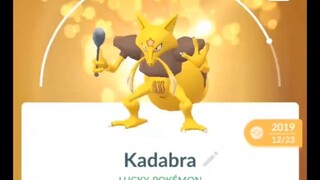 Pokémon GO-Evolving Lucky Kadabra