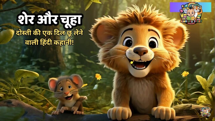 शेर और चूहा: दोस्ती की एक दिल छू लेने वाली हिंदी कहानी! | #hindikidsstory