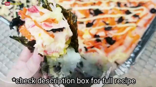 NO Oven Baked Sushi and 2 flavors in 1(Budget friendly and DIY recipe) Sushi Bake
