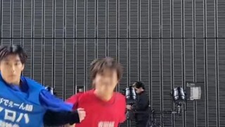 Haru and Aloha jumping