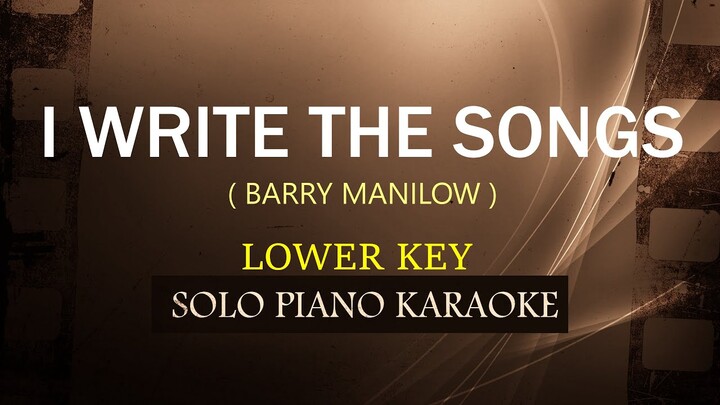 I WRITE THE SONGS ( LOWER KEY ) ( BARRY MANILOW ) COVER_CY