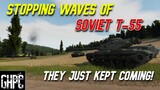 Stopping Waves of Soviet T-55 in M60A3 Patton