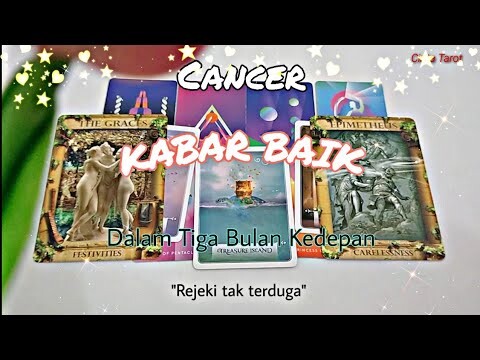 Cancer✨Kabar Baik Dalam Tiga Bulan Kedepan 🥰."Rejeki tak terduga".