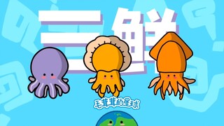 [Three Fresh Fish Return to the Cave] Teach you how to distinguish between octopus, squid and cuttle