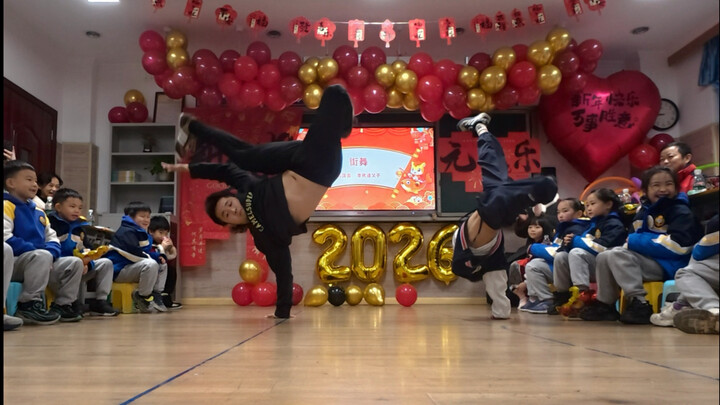 A 33-year-old dad takes the stage with his 6-year-old son for a street dance performance.