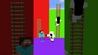 Romantic Ladder Run: HEROBRINE and ENTITY Fight for SADAKO's LOVE | MINECRAFT ANIMATION