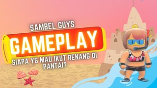 SIAPA YG SUKA MAIN KE PANTAI ADIK ADIK?-STUMBLE GUYS GAMEPLAY