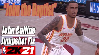 John Collins Jumpshot Fix NBA2K21 with Side-by-Side Comparison