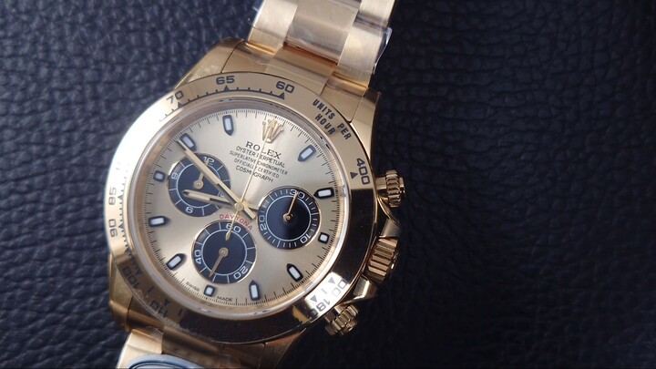 Daytona 116508 Clean Factory Gold Gold Dial