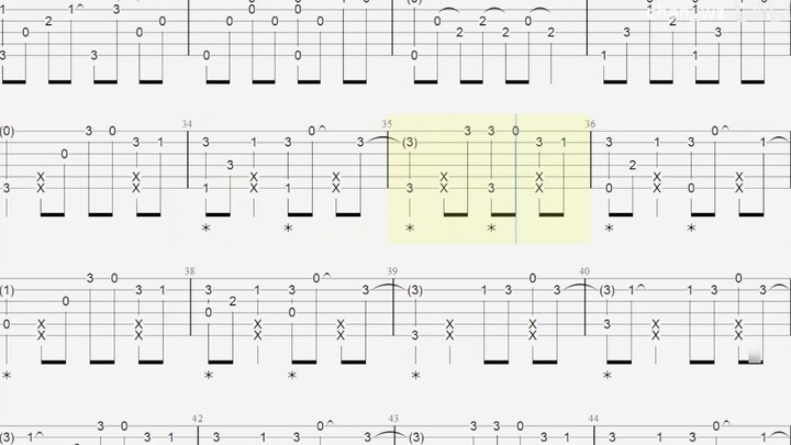 [Fingerstyle guitar score] Walnut Shake bgm - You and me