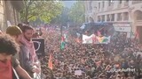 Aksi pro palestine di Paris