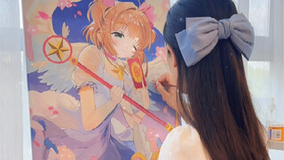 Lukisan akrilik | Cardcaptor Sakura~Segelnya dibuka!