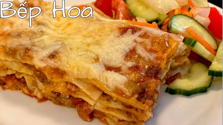 Lasagna_Cách làm lasagna trứ danh nước Ý_Bếp Hoa🌸
