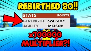 HITTING REBIRTH 20 WITH INSANE STATS!! and (x700,000 Multiplier) | OPM Saitamania Roblox