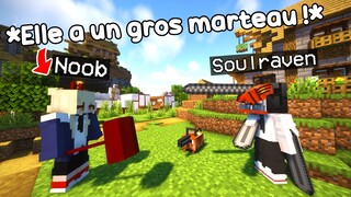 J'ai installé un Mod Chainsaw Man avec un Noob sur Minecraft..