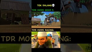 TOK DALANG RANGGI MODE GEAR 5 VS MODE RACING💀 #tokdalang #upinipin #racing #memes #shorts #foryou