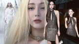 Dilireba turns into an angel with platinum hair,Gulnazar shows off her visual at MilanFashionWeek