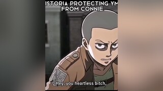 As if connie could do much anyway💀😂 ymir ymirxhistoria fyp AttackOnTitan fyyyyyyyyyy fyppppppp snk 