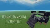 How to make Working Trampoline in Minecraft