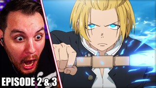 HE DON'T PLAY! || Fire Force Episode 2 and 3 reaction