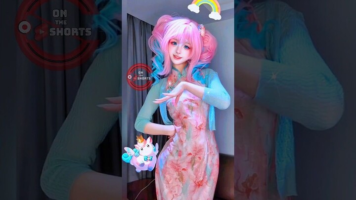 Hyacine Dance So Cute ❤️ Honkai Star Rail Cosplay #shorts