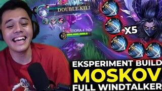 Nyobain BUILD MOSKOV Full Windtalker!! Attackspeednya gak ngotak banget!! - Mobile Legends