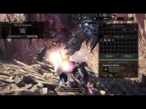 Tempered Ruiner Nergigante vs Gunlance (not a speed run)